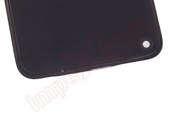 Black full screen IPS LCD with front housing for Realme 6 (RMX2001)